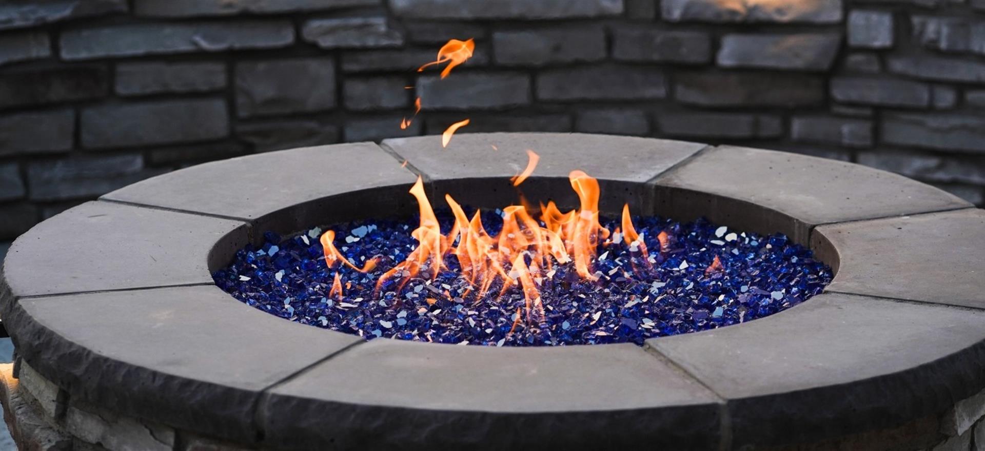 Outdoor Firepit and Bench Seating